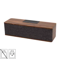   SAL Stereo retro hangszóró, vezeték nélküli, rádió és zenelejátszó, tölthető