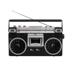   SAL RRT BROOKLYN sztereó kazettás rádiós magnó, Bluetooth, USB, microSD, MP3, felvétel, 4-sávos rádió, multimédia