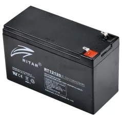   Ritar RT 12120 ólomakkumulátor, 12V/12 Ah, 5 éves élettartam, zárt konstrukció,