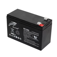   Ritar RT 1280 ólomakkumulátor, 12V/8 Ah, 5 éves élettartam, zárt konstrukció,