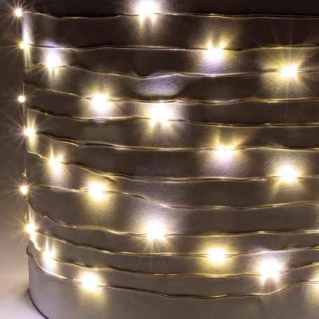 Home SML100WW micro LED fényfüzér, 5 méter, napelemes, kül- és beltéri kivitel,100
