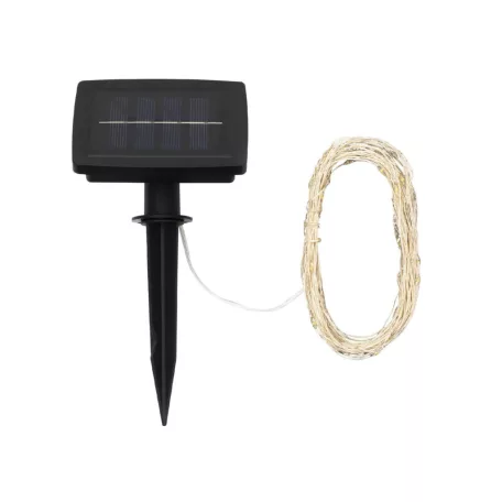 Home SML100WW micro LED fényfüzér, 5 méter, napelemes, kül- és beltéri kivitel,100