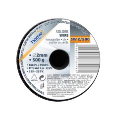   Home SW 2/500 forrasztóón, 2mm, 500g, európai gyártótól származó kiváló minőségű forrasztóón, összetétel: SN/PB: 60/40%, gyanta: 2,0%