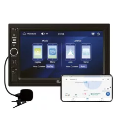 Fejegység; 2xDIN, 7" LCD, RDS, BT, CPAA