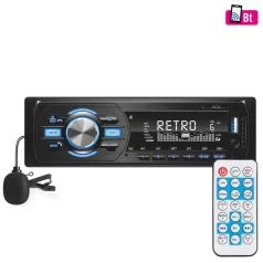   SAL VB 4000 autórádió és multimédiás lejátszó, 4 x 45 W, 4 x RCA aljzat, BT, FMRDS