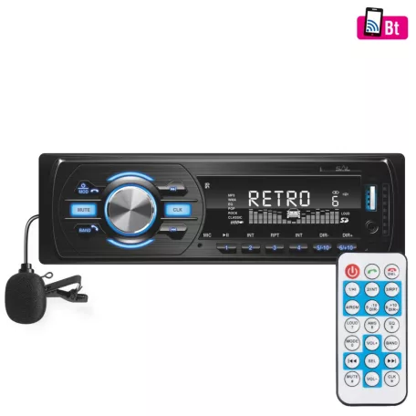 SAL VB 4000 autórádió és multimédiás lejátszó, 4 x 45 W, 4 x RCA aljzat, BT, FMRDS