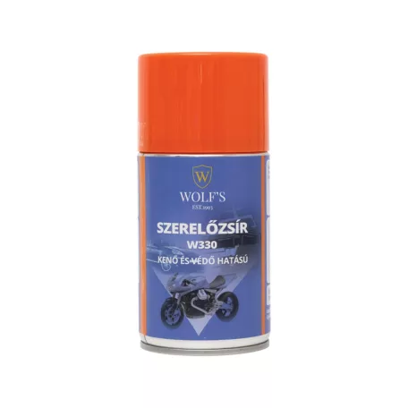 WOLF’S W330-250 szerelőzsír, 160 °C-ig hőálló, élelmiszeripari tisztaságú, 250ml