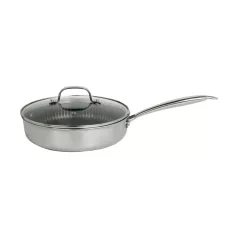   Zilan ZLN9679 Hexachef serpenyő fedővel, 26 cm, 3,2 liter, 3 rétegű, hatszögletű hibrid tapadásmentes belső