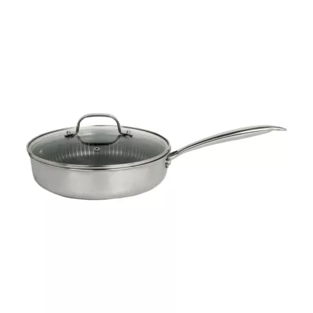 Zilan ZLN9679 Hexachef serpenyő fedővel, 26 cm, 3,2 liter, 3 rétegű, hatszögletű hibrid tapadásmentes belső