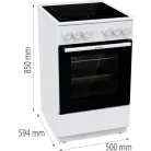 Gorenje GEC5A41WG Elektromos tűzhely