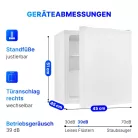 Bomann KB 7346 fehér egyajtós hűtő