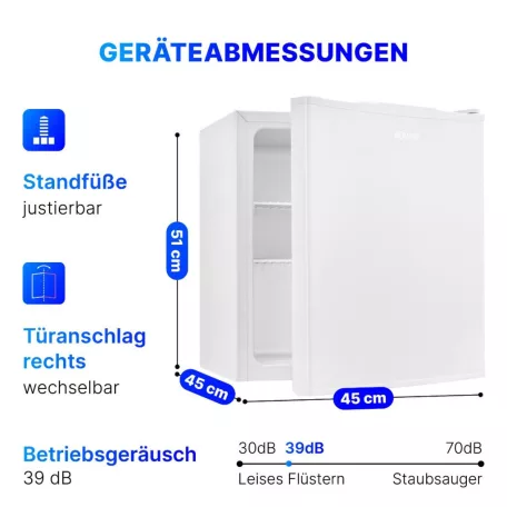 Bomann KB 7346 fehér egyajtós hűtő