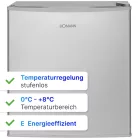 Bomann KB 7346 inox egyajtós hűtő