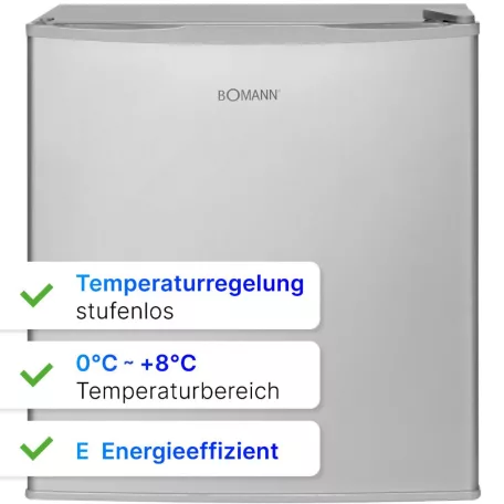 Bomann KB 7346 inox egyajtós hűtő