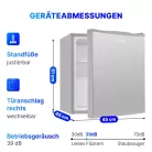 Bomann KB 7346 inox egyajtós hűtő