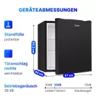 Bomann KB 7347 fekete egyajtós hűtő