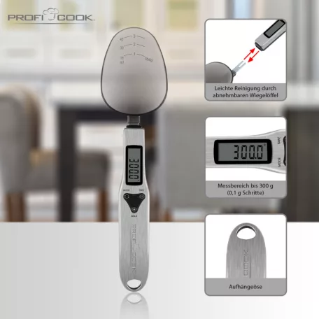 ProfiCook PC-LW 1214 inox kanálmérleg