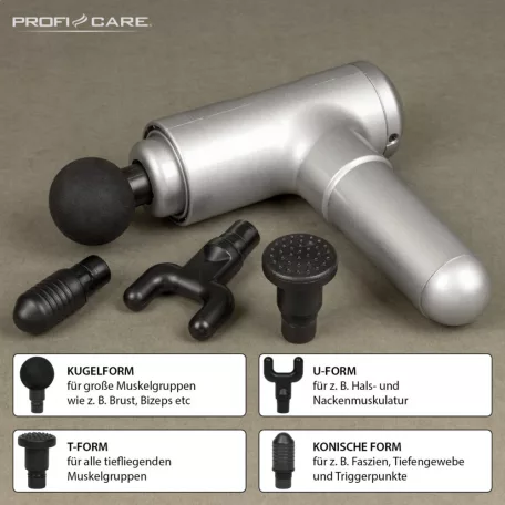 ProfiCare PC-MP 3087 ezüst arcmasszírozó