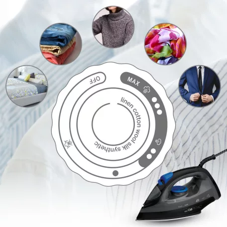 Clatronic DB 3703 fekete-kék vasaló