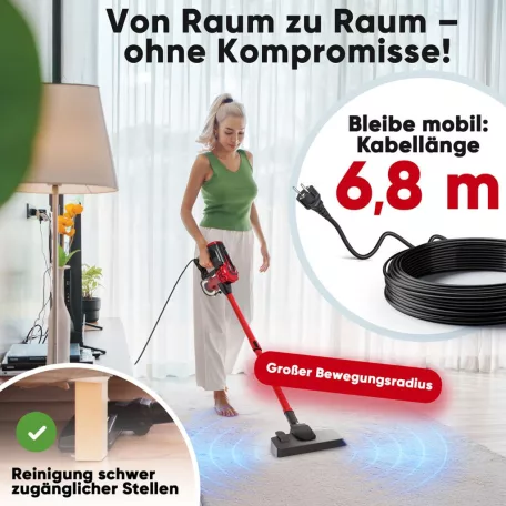 Clatronic BS 1314 piros vezetékes álló porszívó