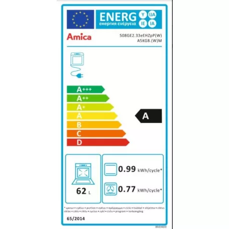 Amica A5KG8.(W)M kombinált tűzhely ( 55343)