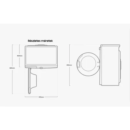 Samsung WW60A3120BE/LE elöltöltős mosógép