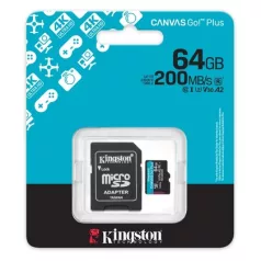   Kingston Canvas Go! Plus 64 GB U3 200 MB/s microSDXC memóriakártya
