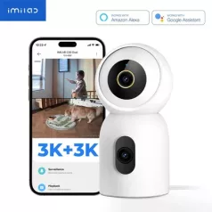   Imilab C30 Dual 3K+3K okos WiFi biztonsági kamera + hálózati adapter