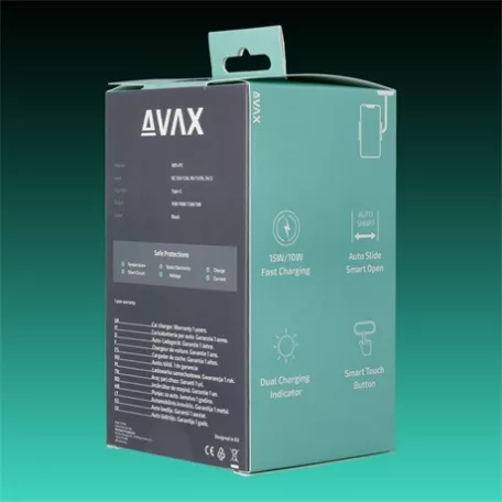 Avax AUTÓS TARTÓ VEZETÉK NÉLKÜLI TÖLTÉSSEL WH600
