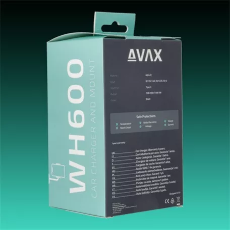 Avax AUTÓS TARTÓ VEZETÉK NÉLKÜLI TÖLTÉSSEL WH600