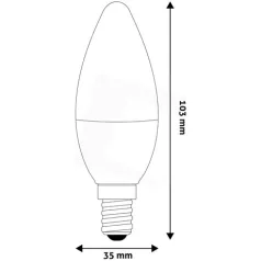 Avide LED CANDLE IZZÓ 4.5W E14 NW 4000K ABC14NW-4.5W