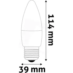 Avide LED CANDLE IZZÓ 8W E27 NW 4000K ABC27NW-8W