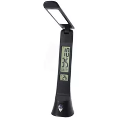   Avide ASZTALI LÁMPA LED BŐRHATÁSÚ FEKETE 5W NAPTÁR ABLDLC-6W-B-HG