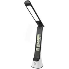   Avide ASZTALI LÁMPA LED BŐRHATÁSÚ FEHÉR-FEKETE 5W ABLDLC-6W-WB-HG