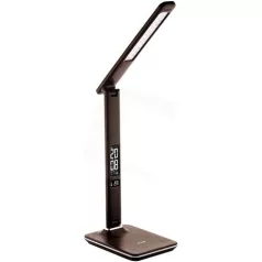   Avide ASZTALI LÁMPA LED IRODAI BŐRHATÁSÚ NAPTÁR BARNA 6W ABLDL-OLC-6W-BR