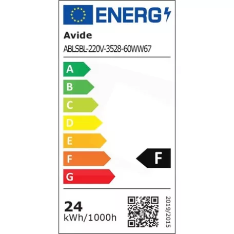 Avide LED SZALAG BLISZTER 220V 24W SMD3528 60LED 2700K IP67 5m ABLSBL-220V-3528-60WW67