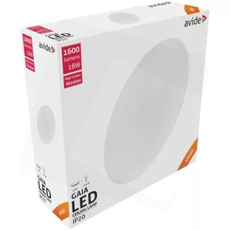 Avide MENNYEZETI LÁMPA LED GAIA 18W ACLO33NW-18W-GAI