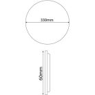 Avide LED MENNYEZETI LÁMPA ACLO33NW-18W-JAN