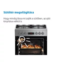 Beko TŰZHELY KERÁMIALAPOS FSM-57300 GX