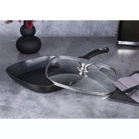 Berlinger Haus GRILL SERPENYŐ FEDŐVEL, 28 CM BH/6612