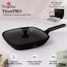 Berlinger Haus GRILL SERPENYŐ FEDŐVEL, 28 CM BH/8355