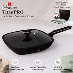 Berlinger Haus GRILL SERPENYŐ FEDŐVEL, 28 CM BH/8355
