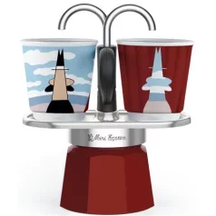   Bialetti KÁVÉFŐZŐ KOTYOGÓS 2 SZEMÉLYES SZETT 1406/MR  MINI EXPRESS