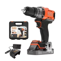   Black and Decker AKKUS FÚRÓ-CSAVARÓZÓ 18 V 1x 2.0 AH KOFFERBEN BCD382D1XK-QW