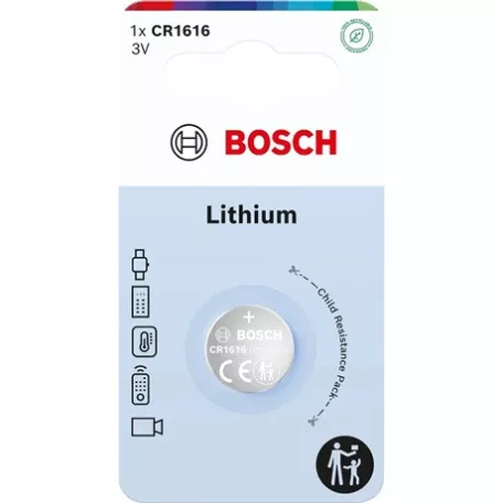 Bosch GOMBELEM LÍTIUM 3.0V 1-BLISZTER CR1616B1/00