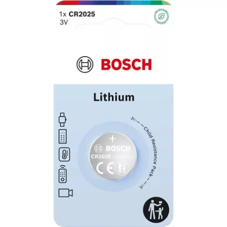 Bosch GOMBELEM LÍTIUM 3.0V 1-BLISZTER CR2025B1/00