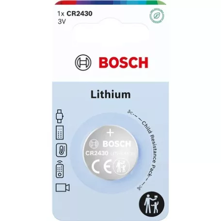 Bosch GOMBELEM LÍTIUM 3.0V 1-BLISZTER CR2430B1/00