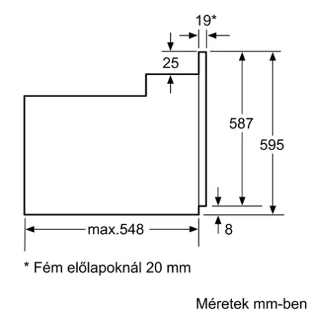 Bosch SÜTŐ BEÉPÍTHETŐ ELEKTROMOS HBF133BR0