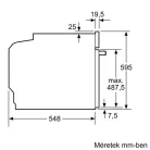 Bosch SÜTŐ BEÉPÍTHETŐ ELEKTROMOS HBG557EB3