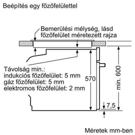 Bosch SÜTŐ BEÉPÍTHETŐ ELEKTROMOS HBG557EB3